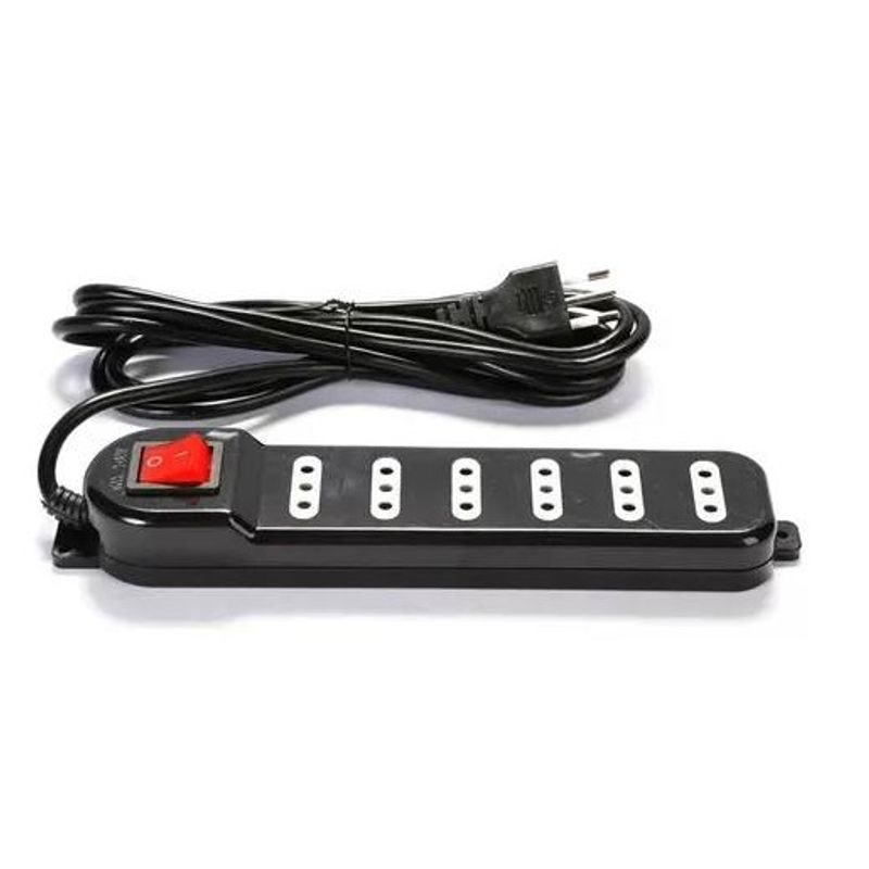 GENERICO - Alargador multiple Macrotel 3 metros 6 posiciones 2500 W