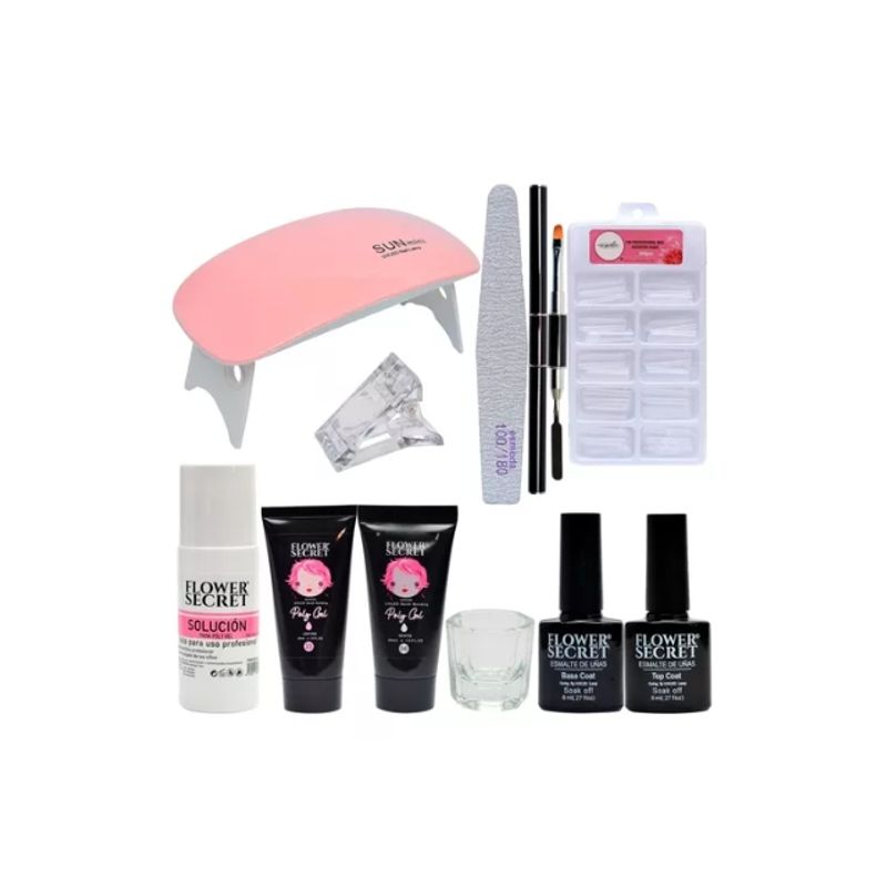 GENERICO - Kit De Polygel Completo + Lampara 6 Watts
