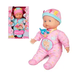 NENUCO - Muñeca 5 Funciones De 30 Cm - Enterito Rosado