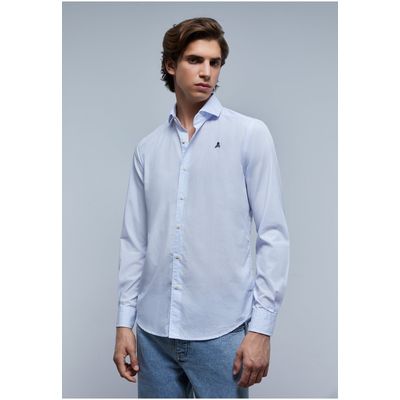 Imagen 2 del producto Camisa Vestir Calavera Contraste Skyblue Check