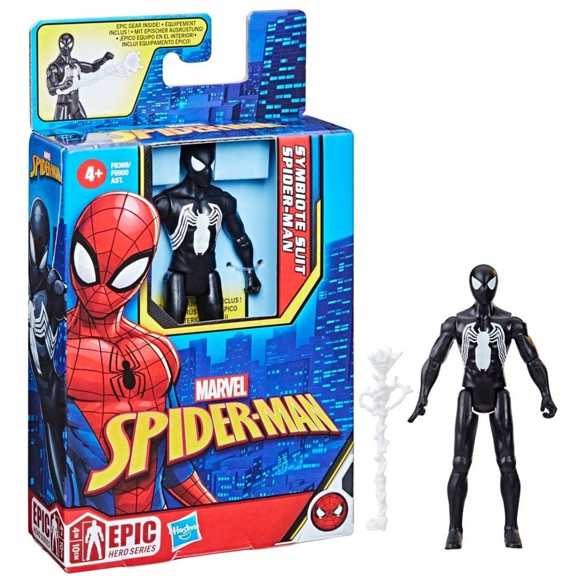 MARVEL - Spiderman Figura 10 Cm - Symbiote Spider-Man