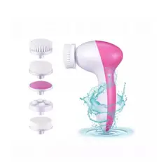 GENERICO - Limpiador Facial Masajeador Rostro Y Exfoliante 5 En 1 Rosad