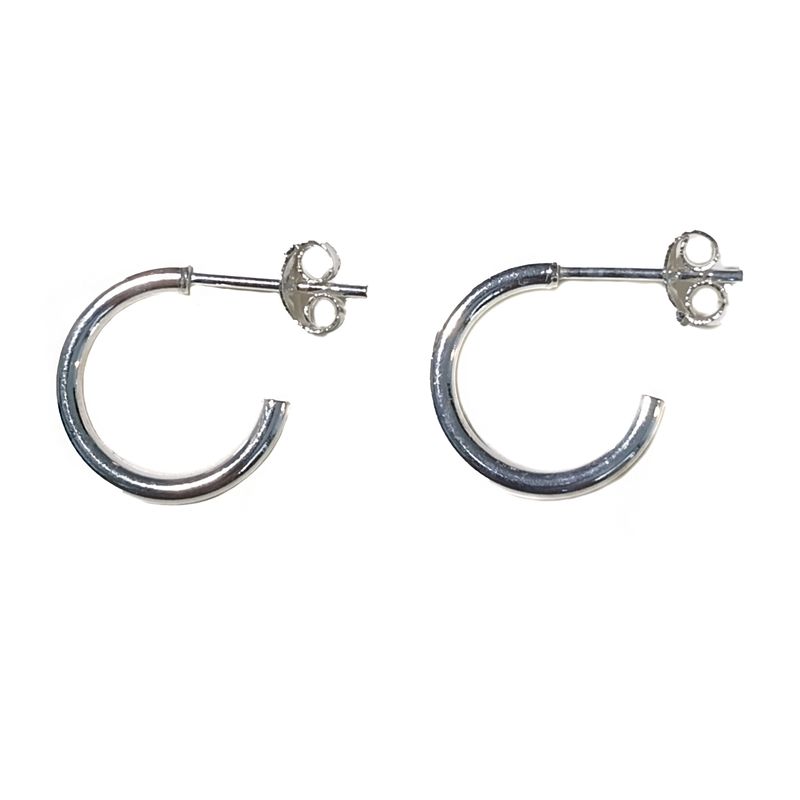 ANDREA COGGIOLA JOYAS - Aros Argolla 13mm Plata Fina 925