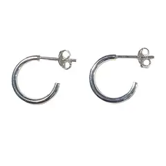 ANDREA COGGIOLA JOYAS - Aros Argolla 13mm Plata Fina 925