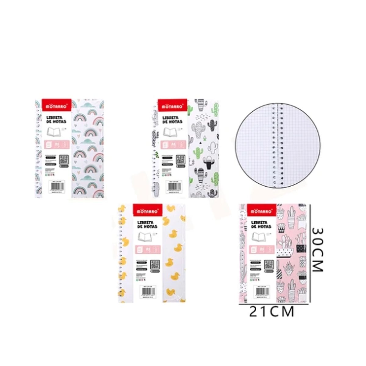 GENERICO - Libreta De Notas Diseños 2130cm A4