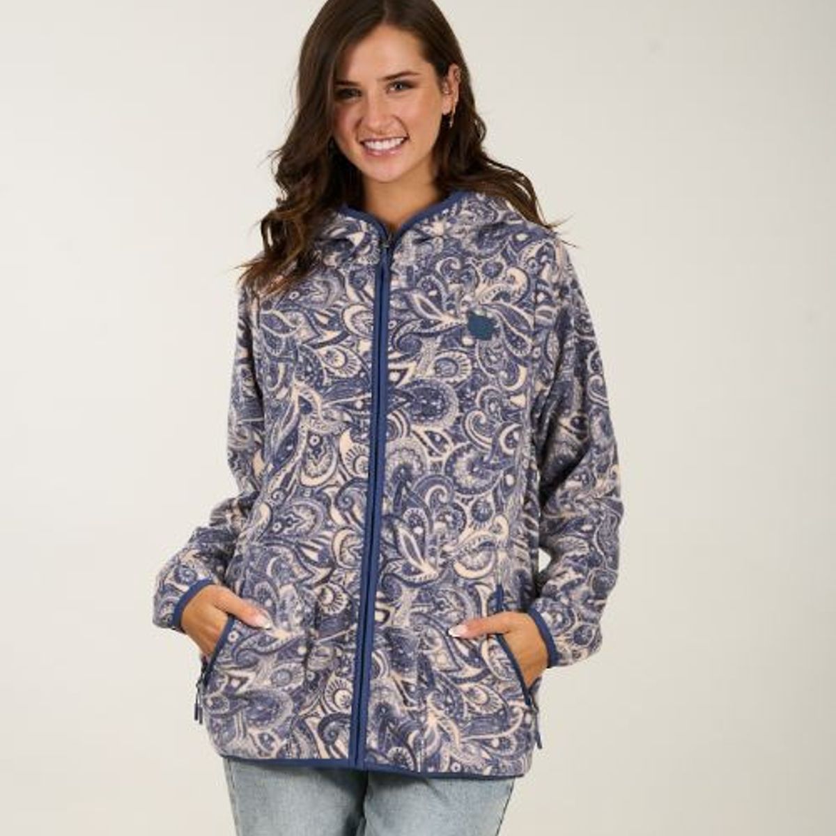 POLEMIC - Poleron Micropolar Print Full zipper Capucha Polemic