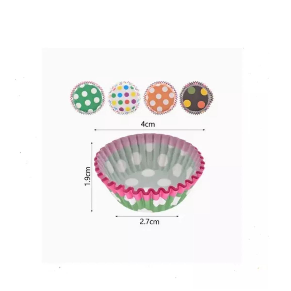 GENERICO - Mini Molde De Cupcake 144 Pcs