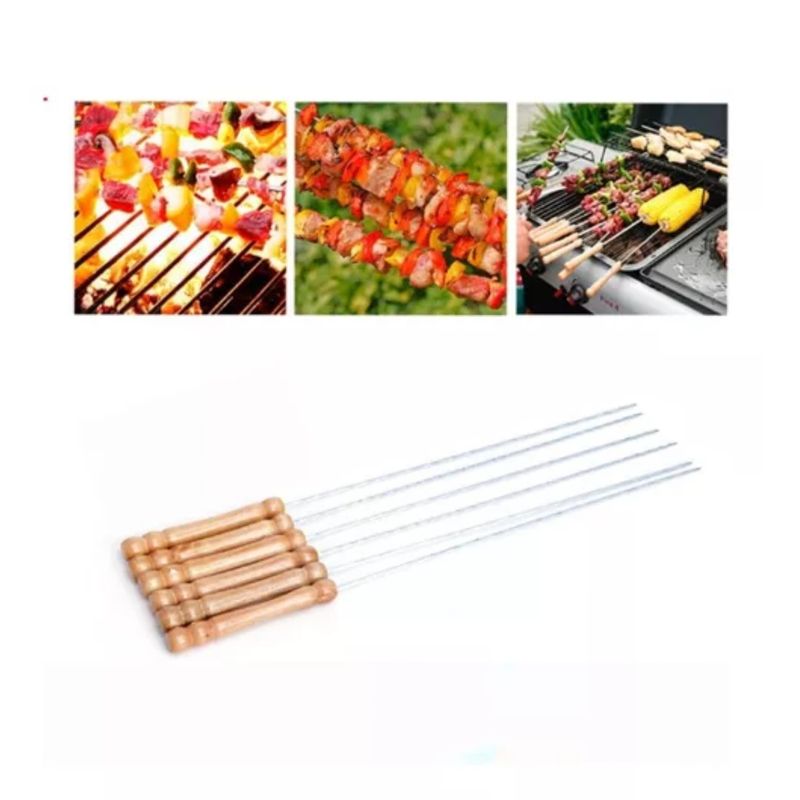 GENERICO - Set 20 Brochetas Para Anticucho Alta Calidad
