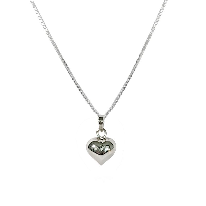 ANDREA COGGIOLA JOYAS - Collar Patricia Corazón Plata Fina 925