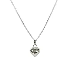 ANDREA COGGIOLA JOYAS - Collar Patricia Corazón Plata Fina 925