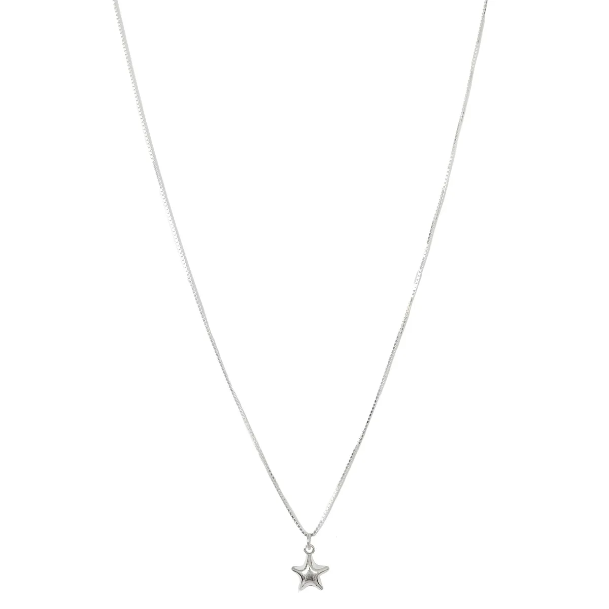 COGGIOLA - Collar Mini Estrella Inflada Plata Fina 925