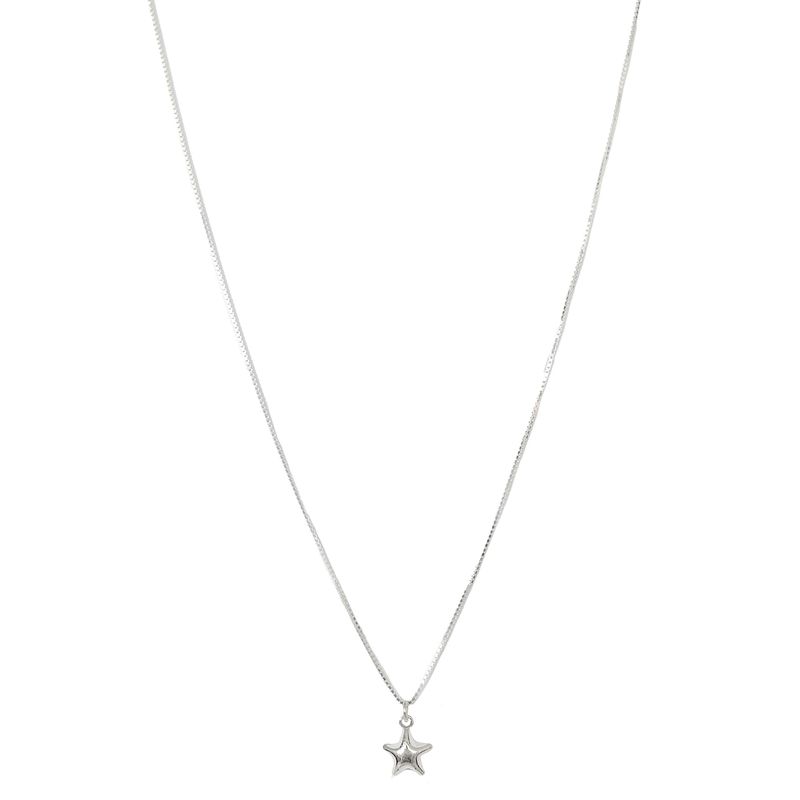 ANDREA COGGIOLA JOYAS - Collar Mini Estrella Inflada Plata Fina 925