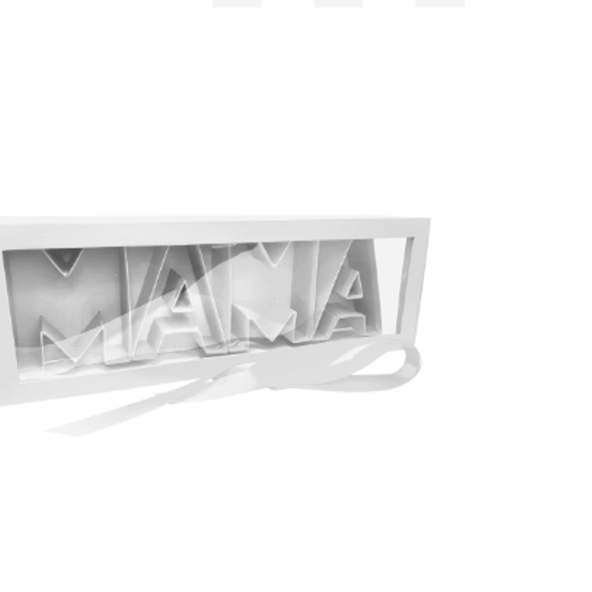 GENERICO - Caja Mama 44X15X9 Blanco Decoracion