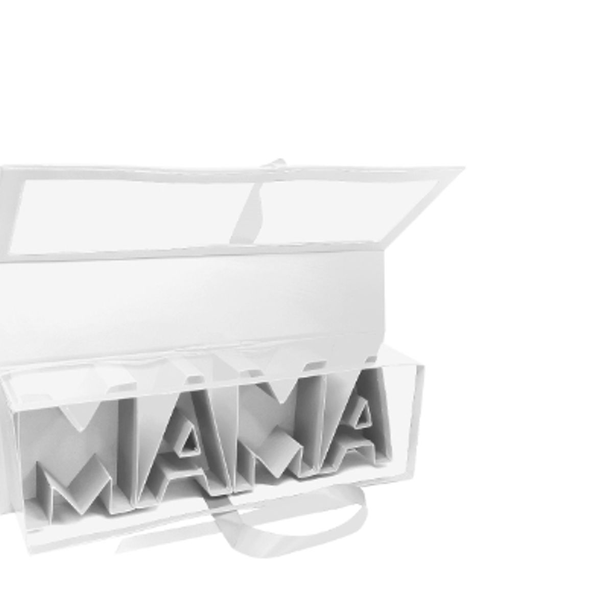 GENERICO - Caja Mama 44X15X9 Blanco Decoracion