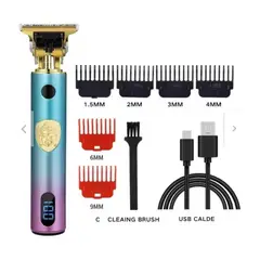 GENERICO - Afeitadora Eléctrica Maquina Corta Pelo Barba Recortadora Colores T9