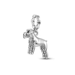 SILVER HEART - Charm Perro Schnauzer en Plata 925