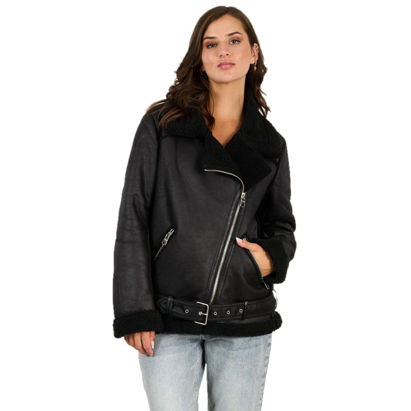 POLEMIC - Chaqueta Biker Chiporro Aviadora Mujer Polemic
