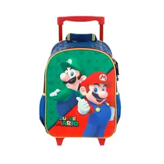 NINTENDO - MOCHILA RUEDAS INFANTIL ORIGINAL SUPER MARIO BROS MARIO & LUIGI