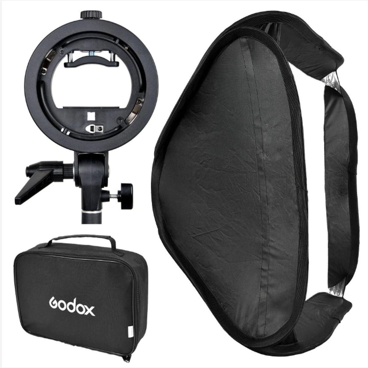 GENERICO - SOFTBOX GODOX 80X80CM + ADAPTADOR BOWENS