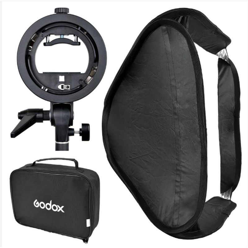 GENERICO - SOFTBOX GODOX 80X80CM + ADAPTADOR BOWENS