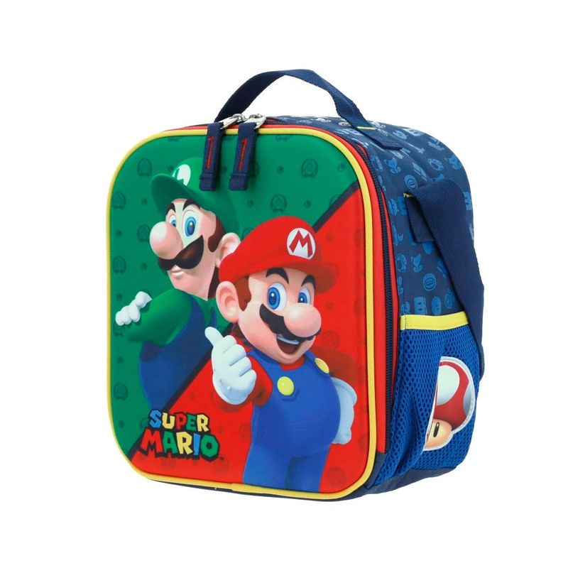 NINTENDO - LONCHERA NIÑO INFANTIL ORIGINAL MARIO BROS  & LUIGI