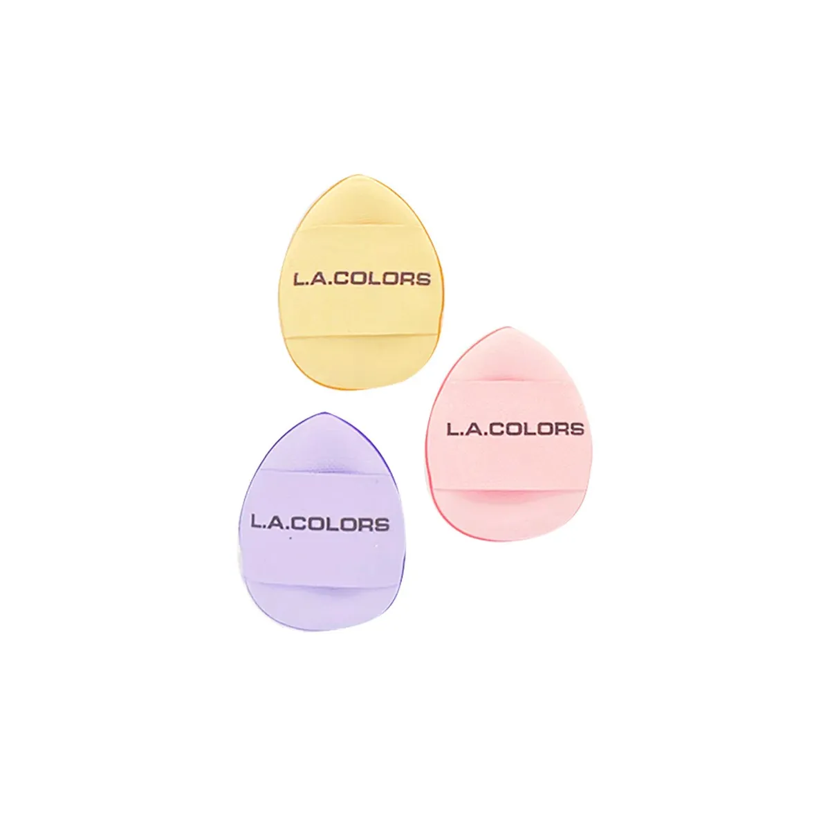 L A COLORS - Set 3 mini esponjas de maquillaje “Precision” L.A Colors