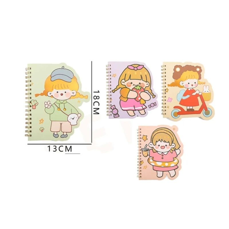 GENERICO - Cuaderno B6 Girl Kawaii 1318Cm
