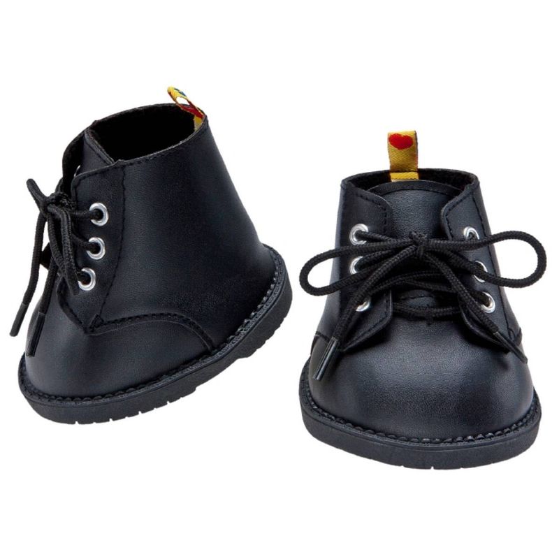 BUILD A BEAR - Botas Negras Con Lazo Build-A-Bear