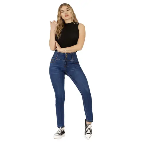 AGW - Jeans Full Push Up Levanta Cola Corte Colombiano Calce Perfecto
