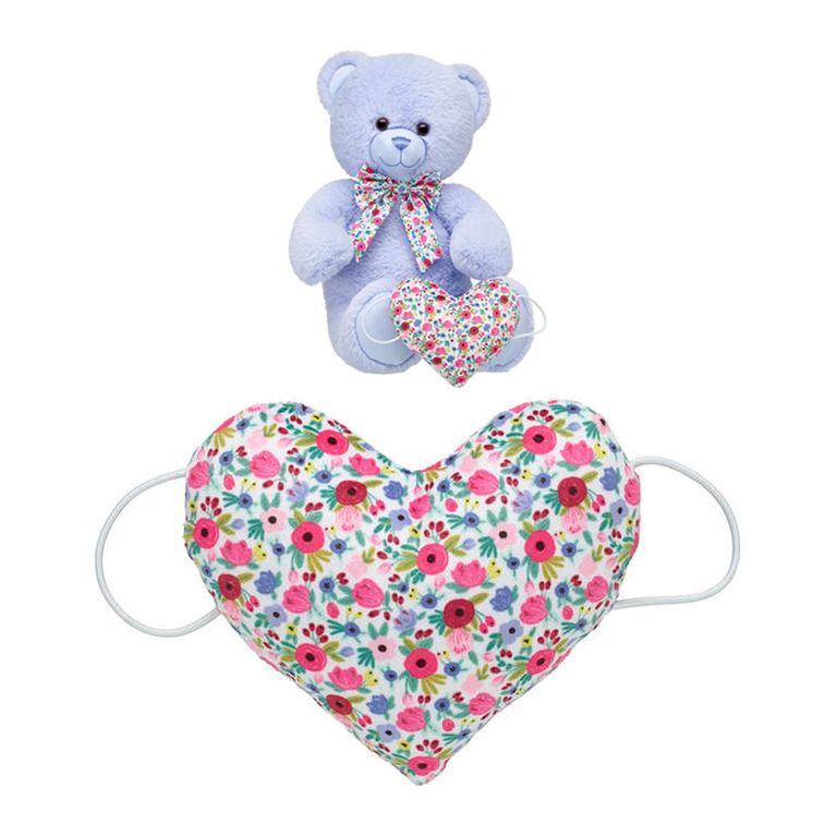 Munequera corazon floreada accesorios