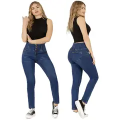 AGW - Jeans Full Push Up Levanta Cola Corte Colombiano Calce Perfecto