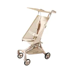 LUBABYCAS - Coche de Paseo Lujoso Últra Slim Dorado