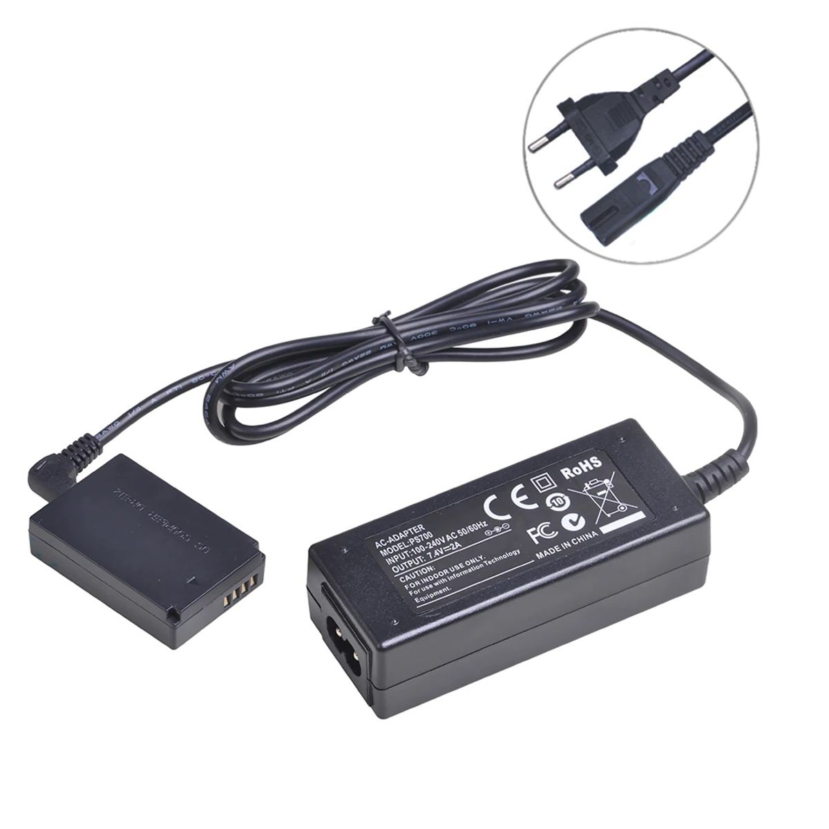 GENERICO - ADAPTADOR ACK-E12 BATERÍA LP-E12 CANON