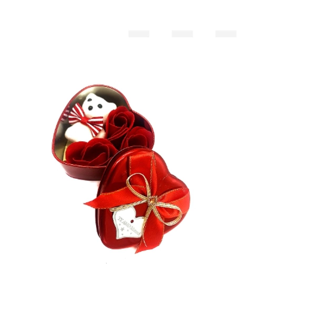 GENERICO - Cajita Corazon Lata 9x9x5 Te Amo Mama