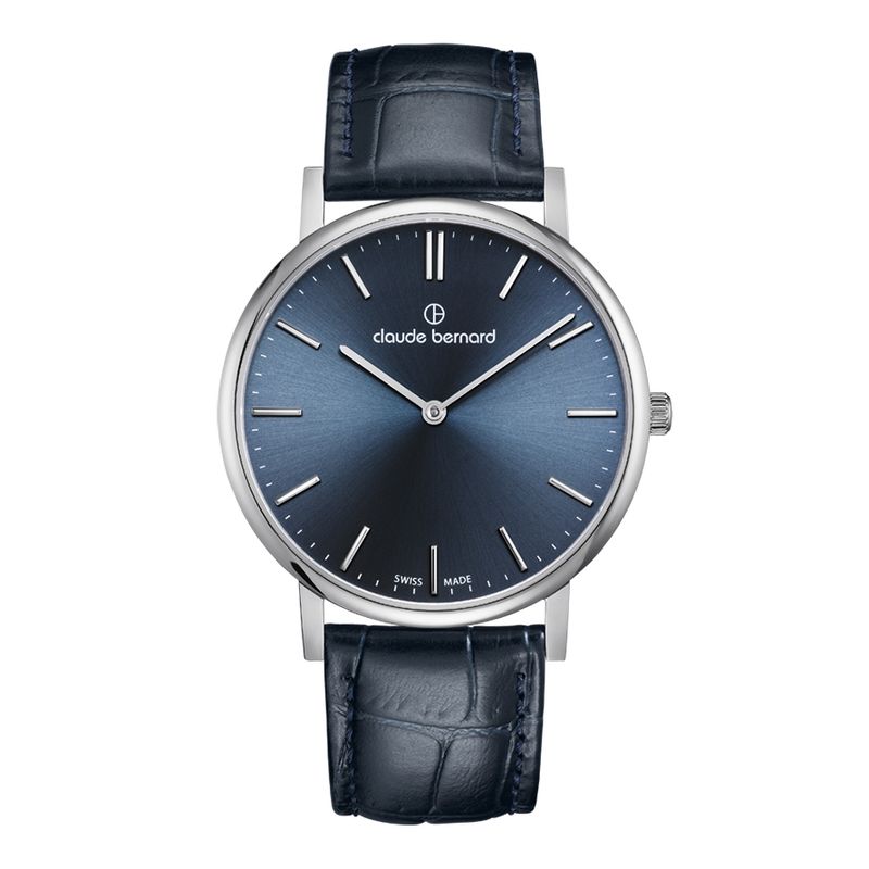CLAUDE BERNARD - Reloj Claude Bernard Classic Azul Cuero Hombre