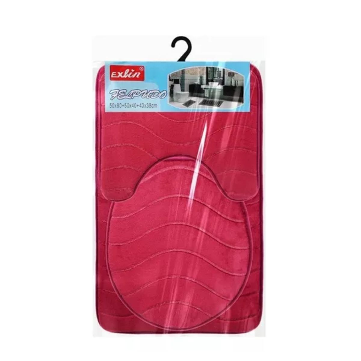 GENERICO - Set De Baño Color Burdeo