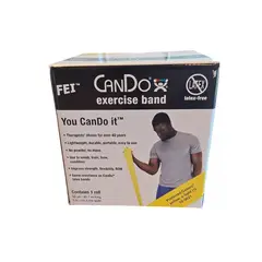 CANDO - Banda Elástica Libre De Latex Amarilla 45.7 Mts