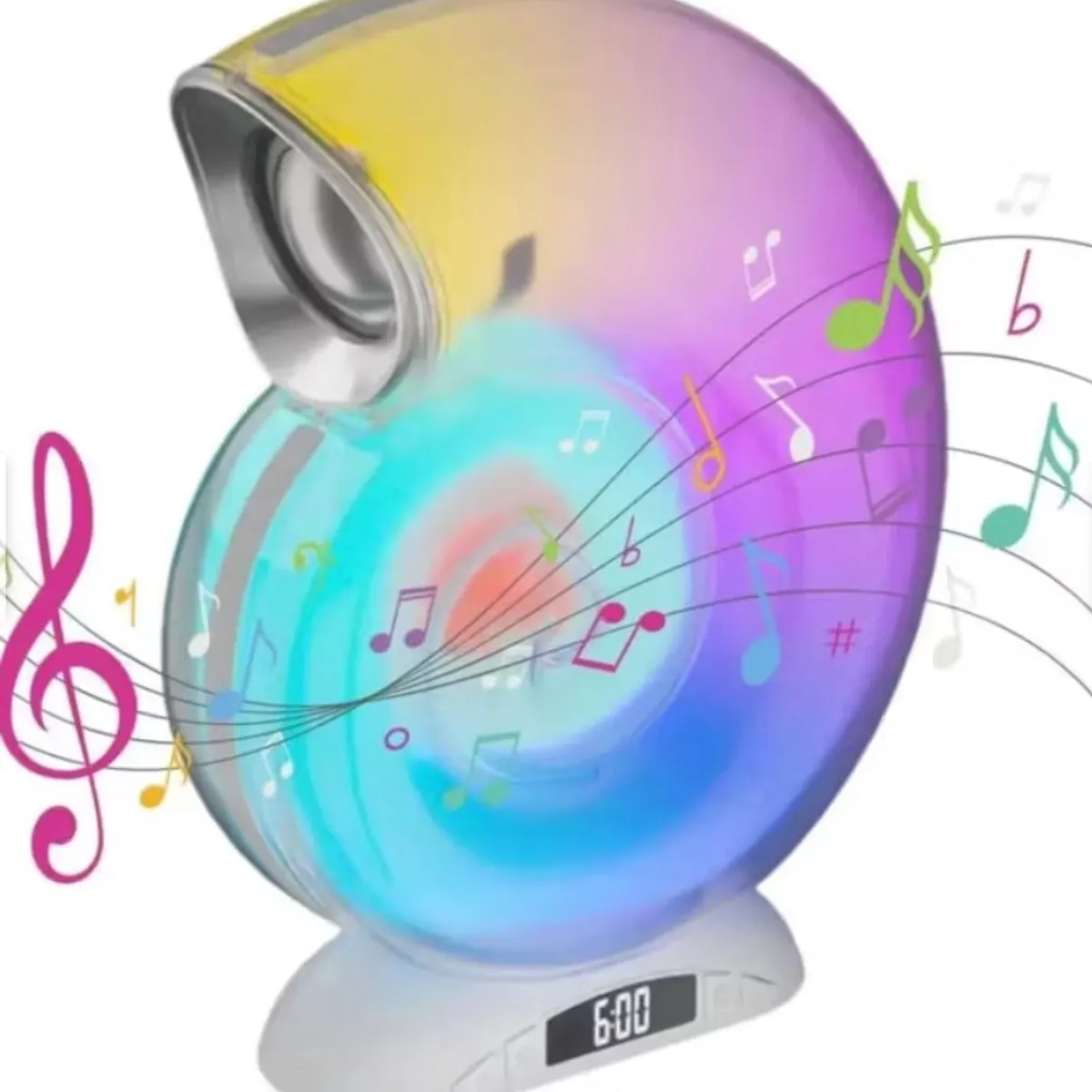 GENERICO - Parlante Bluetooth Caracol Altavoz RGB Musica Radio Usb