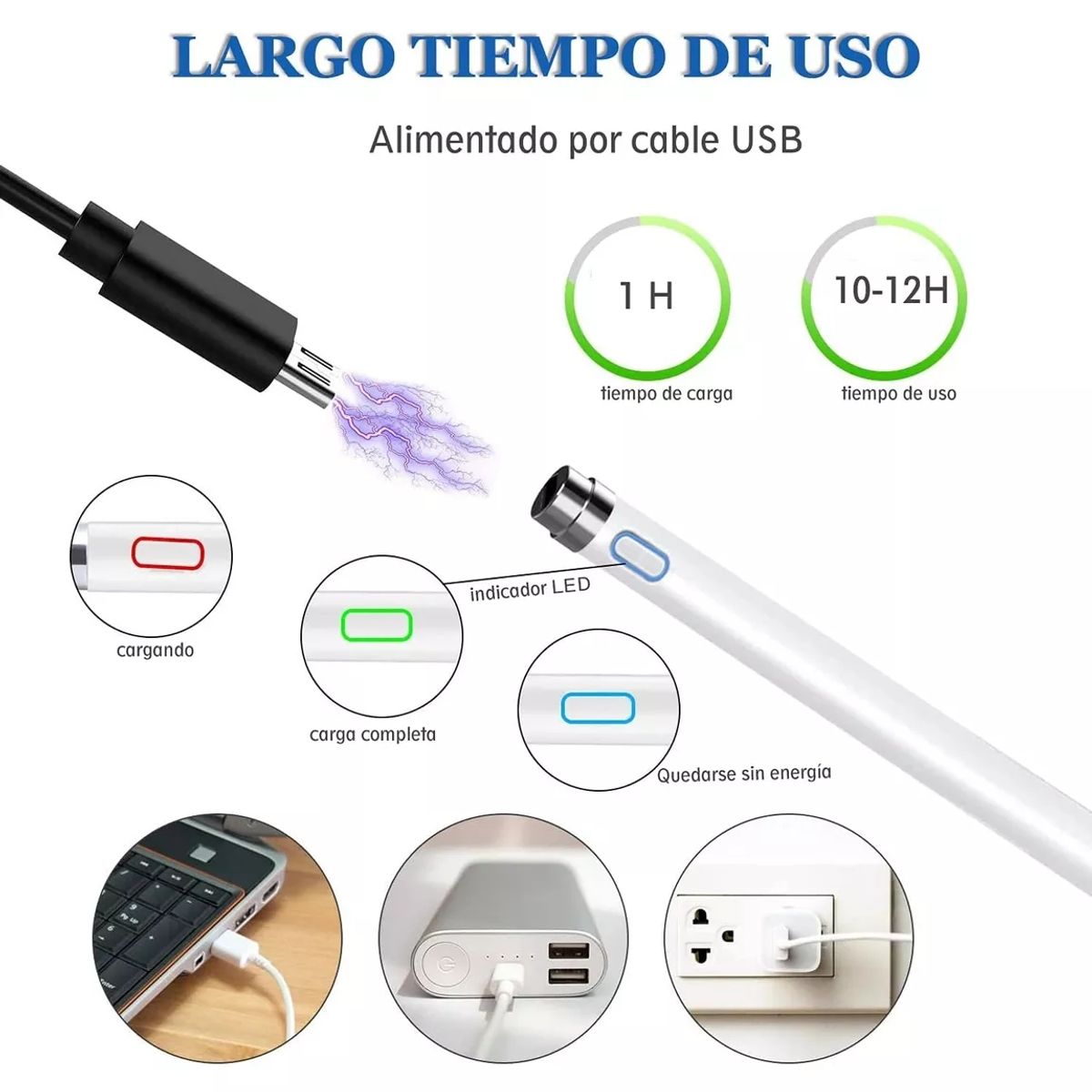 GENERICO - Lápiz Pencil Evotec Et-p1 Para Tablet iPad Samsung Lenovo Hw