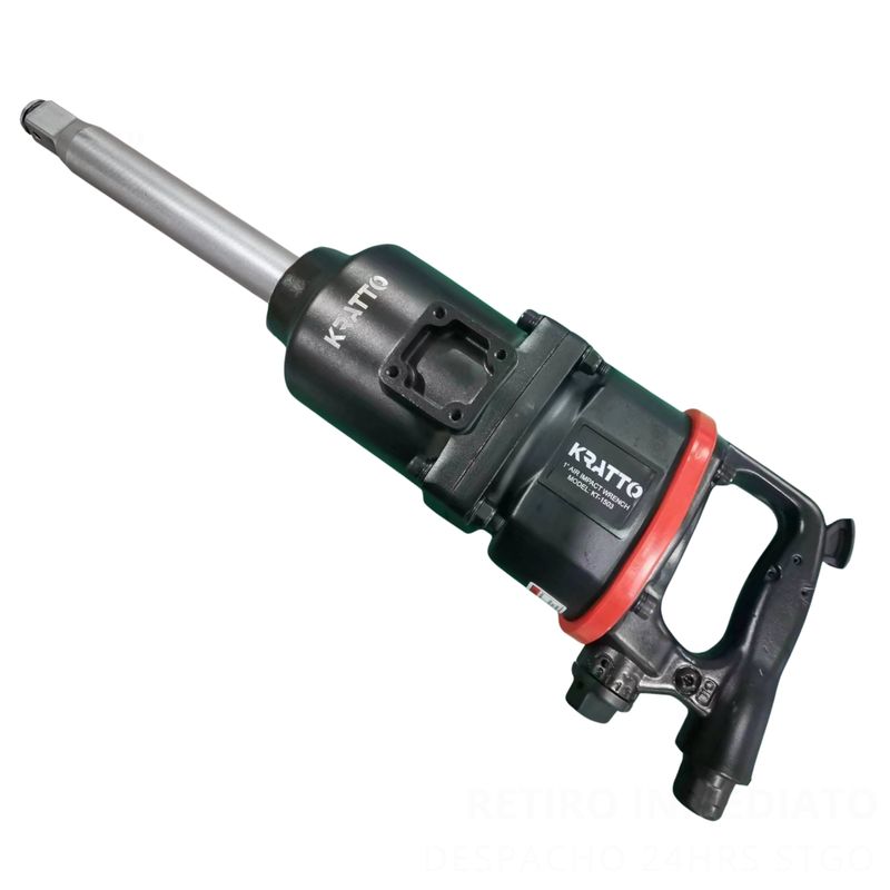 KRATTO - Llave de impacto Neumática de 1" -3900 Nm -3500 RPM  Vastago Largo- KRATTO