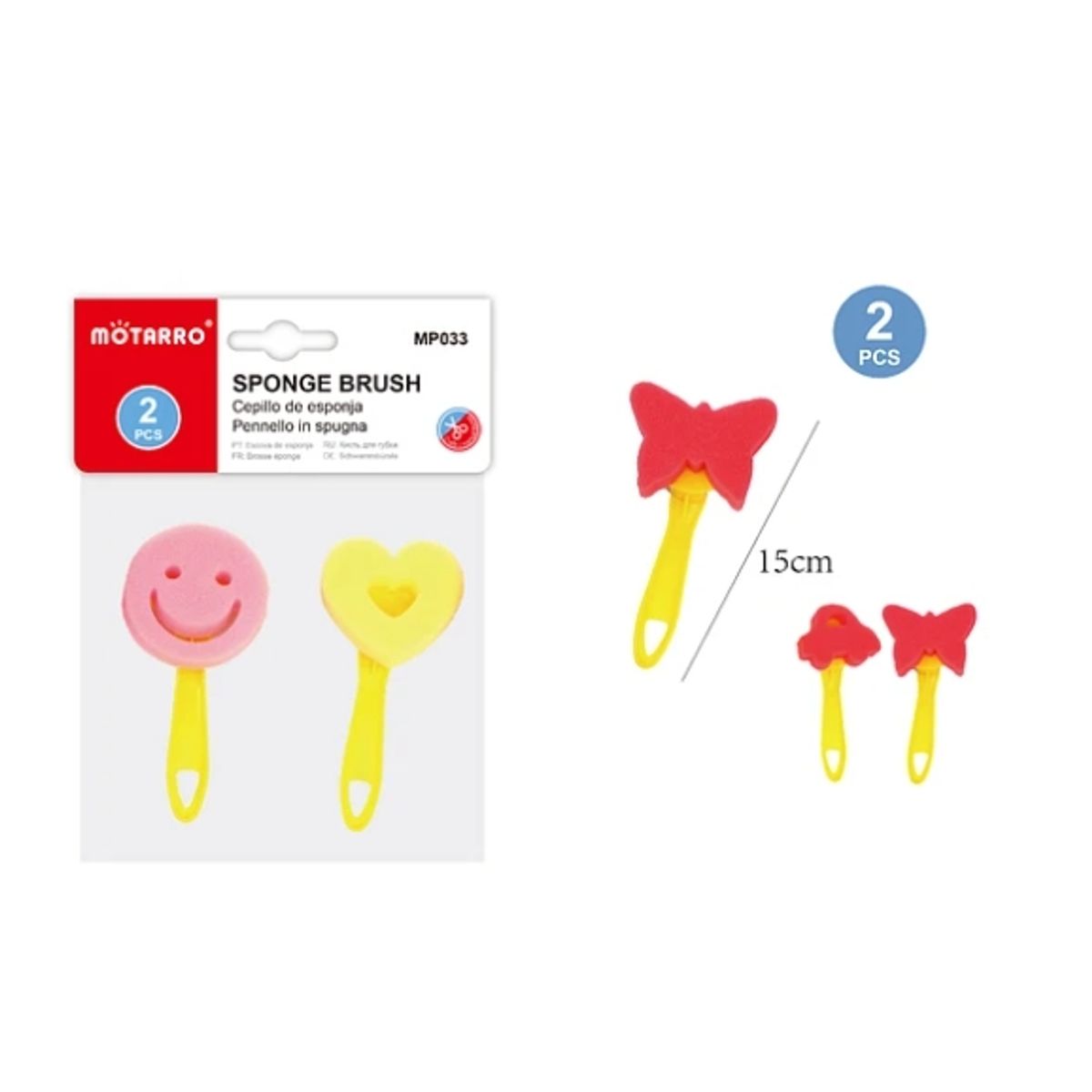 GENERICO - Esponja De Diseños 2 Pcs Para Papeleria