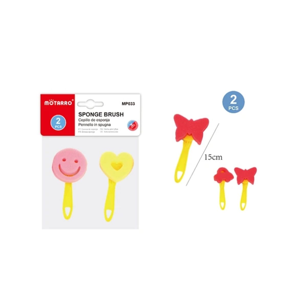 GENERICO - Esponja De Diseños 2 Pcs Para Papeleria