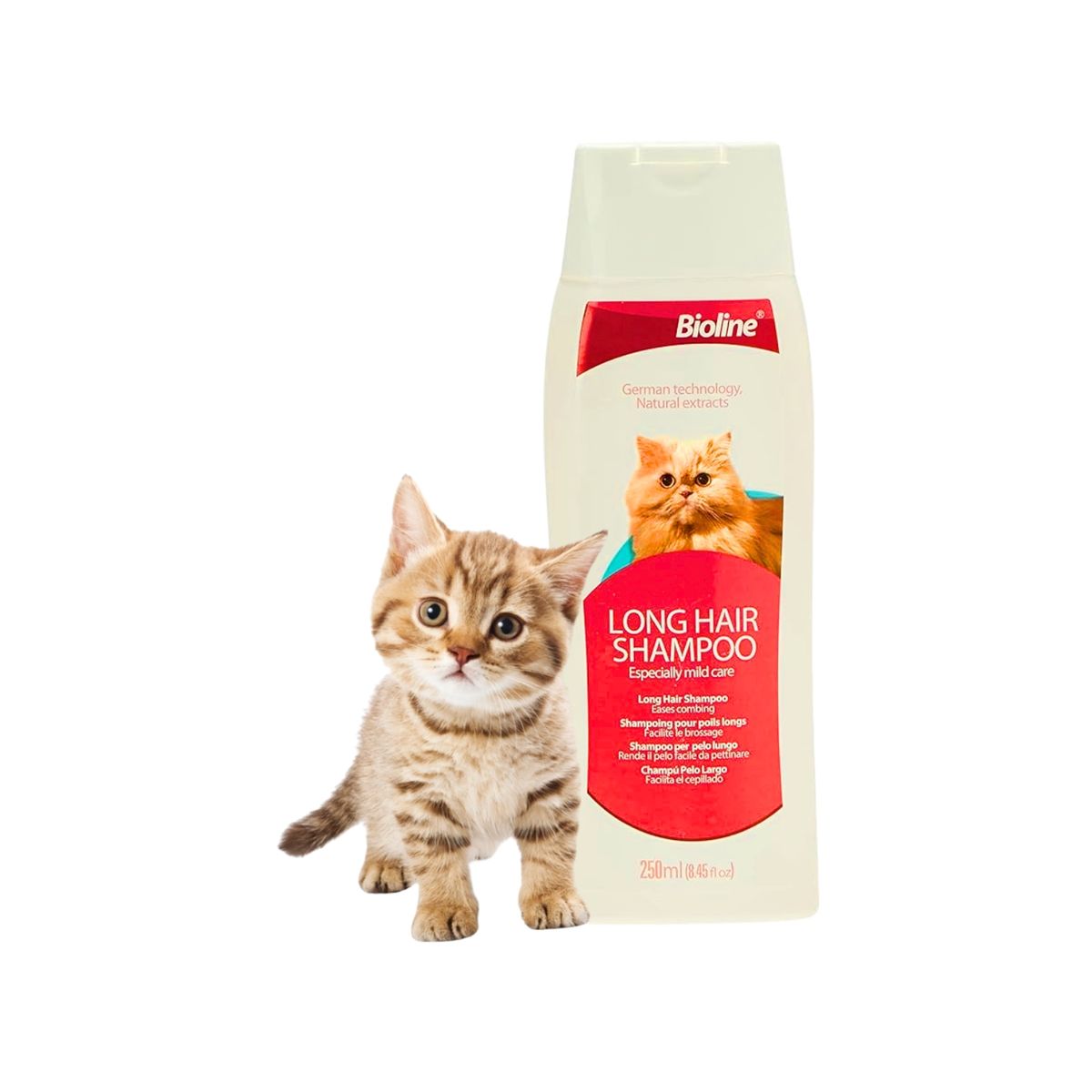 GENERICO - Shampoo Para Gatos De Pelo Largo - Bioline Long Hair Shampoo