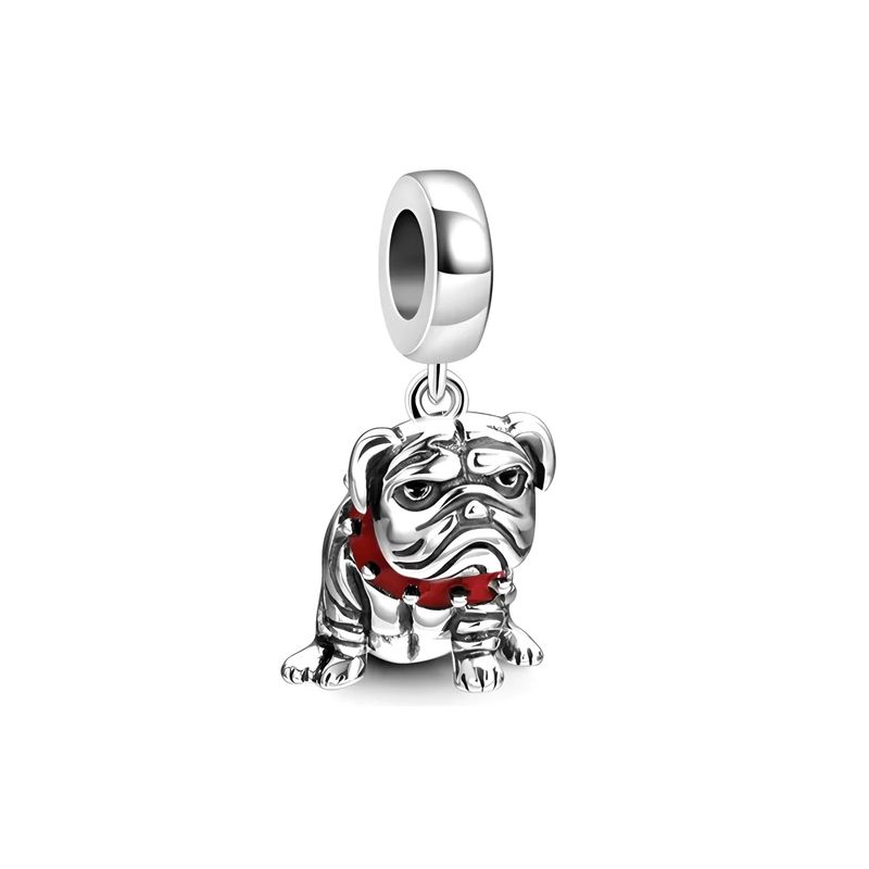 SILVER HEART - Charm Perro Bulldog Inglés En Plata 925 SILVER HEART