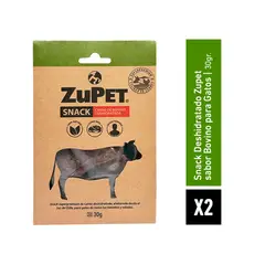 ZUPET - Pack X2 Snack Gato Deshidratado Vacuno 30 gr.