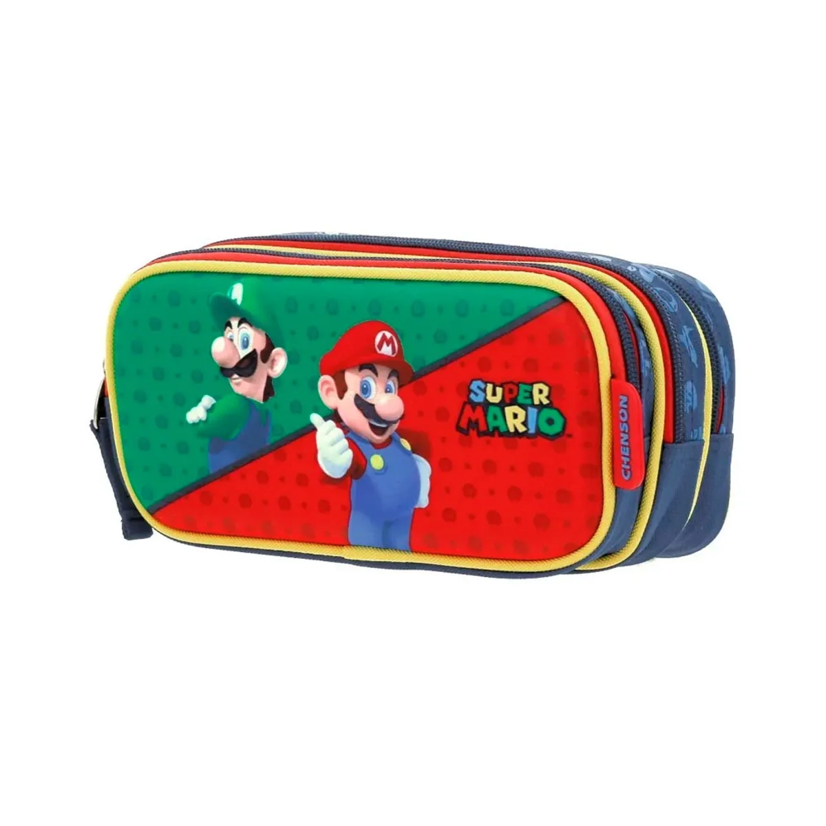 NINTENDO - ESTUCHE LAPICES ORIGINAL INFANTIL LAPICES MARIO & LUIGI