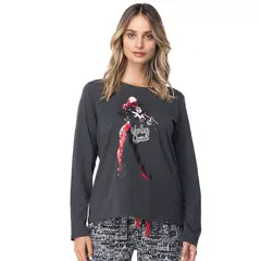 TOP - Pijama Largo Algodón Mujer Invierno DC C1