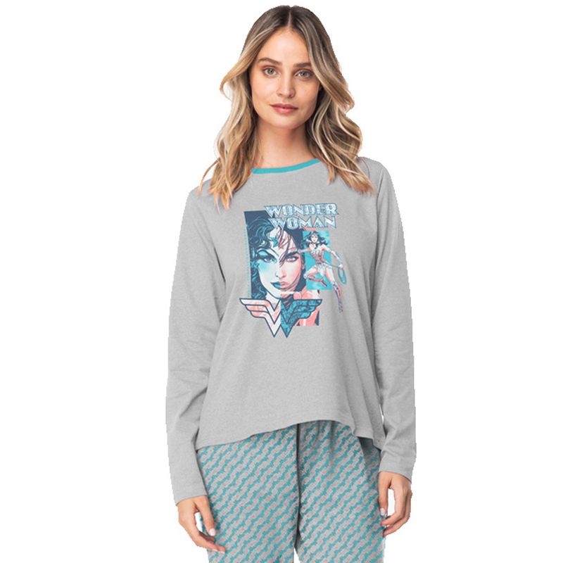 TOP - Pijama Largo Algodón Mujer Invierno DC C3 Top