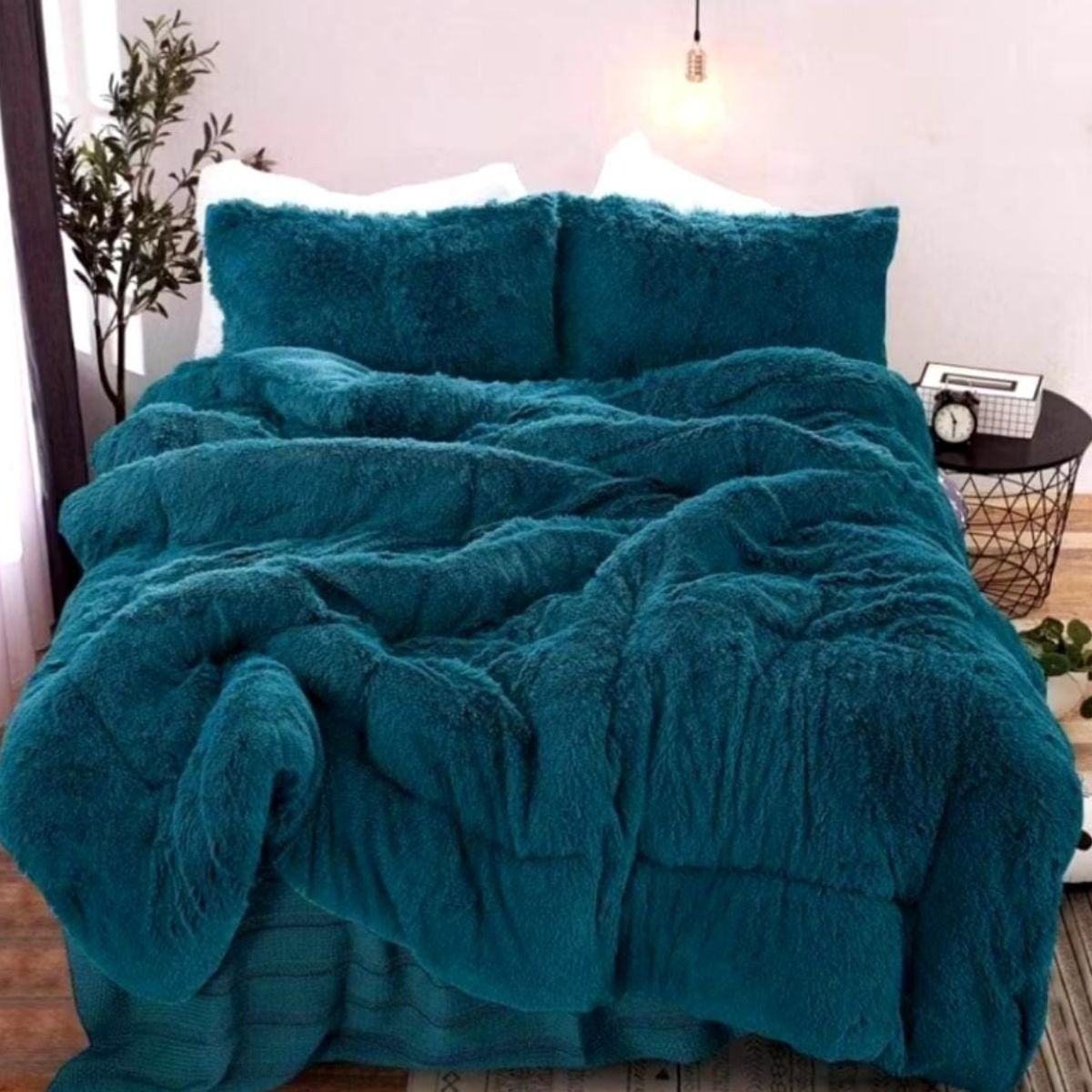 GENERICO - COBERTOR Con Chiporro y Peludo Por fuera 2 Plaza MARIA