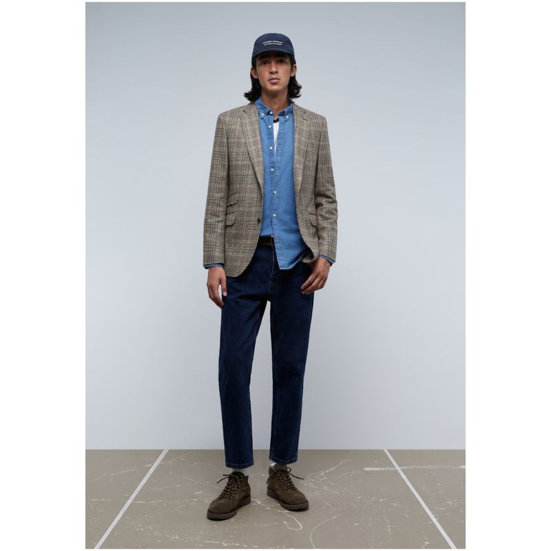 SCALPERS - Camisa Denim Cuello Botones Light Denim